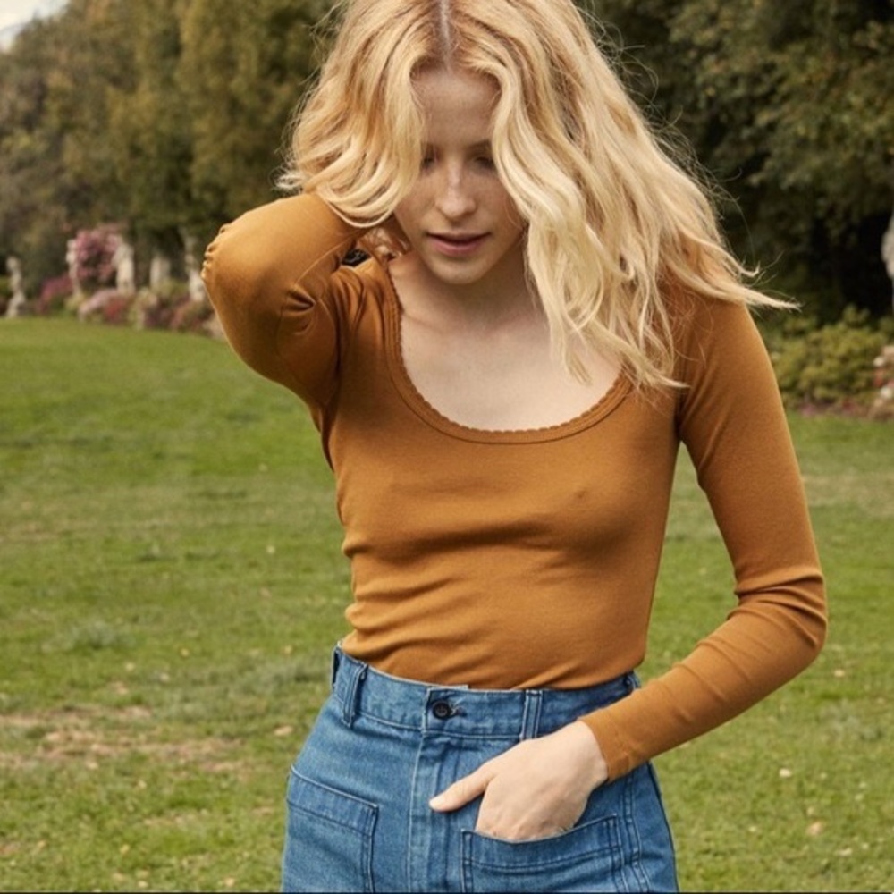 Doen Romy Top in Sepia XS